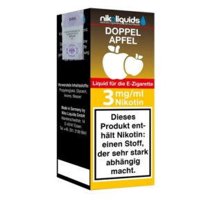 Niko Liquids - Doppel Apfel 3mg