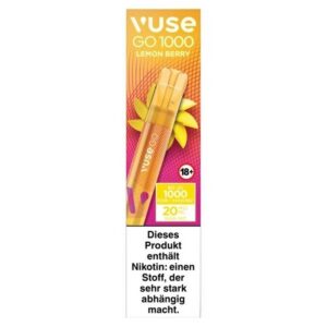 Vuse GO 1000 (Pen) E-Zigarette - Lemon Berry 20mg