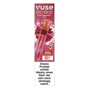 Vuse GO 1000 (Pen) E-Zigarette - Strawberry Ice 20mg