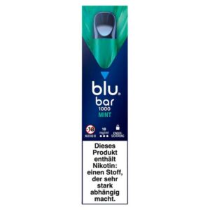 blu bar 1000 E-Shisha - Mint 18mg