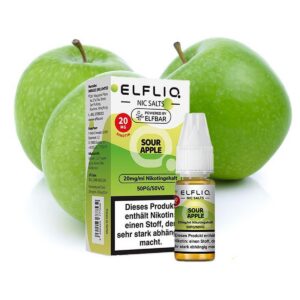 Elfbar ELFLIQ - Sour Apple 20mg