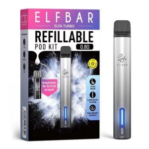 Elfbar Elfa Turbo - Refillable Pod Kit Aurora-Black