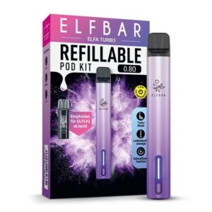Elfbar Elfa Turbo - Refillable Pod Kit Aurora-Purple