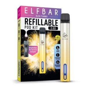 Elfbar Elfa Turbo - Refillable Pod Kit Aurora-Gold