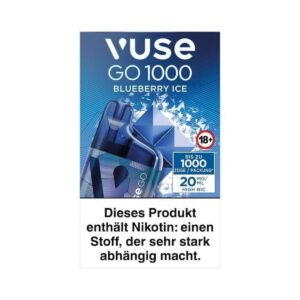 Vuse GO 1000 (Box) E-Zigarette - Blueberry Ice 20mg