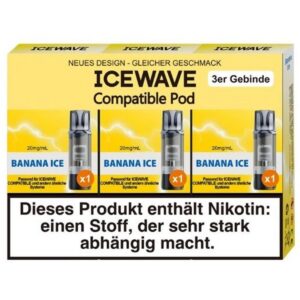 Icewave - Pod Banana Ice 20mg /3er Pack