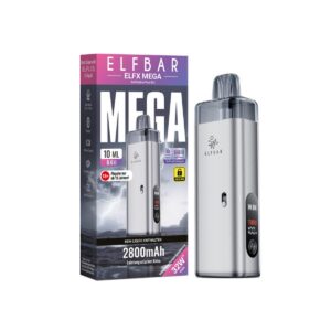 Elfbar Elfx Mega - Refillable Pod Kit Silber