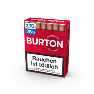 Burton Original Naturdeckblatt Filter Cigarillos XL-Box /25er