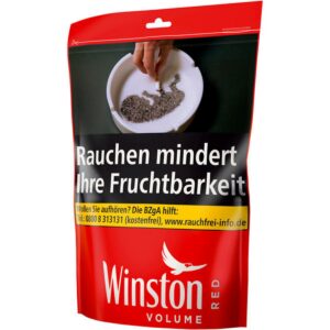 Winston Volume Red Zip-Bag XL 95g