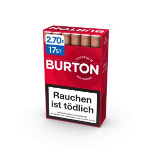 Burton Original Naturdeckblatt Filter Cigarillos L-Box /17er