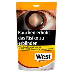 West Yellow Volume Tobacco Zip-Bag 85g