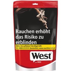 West Red Volume Tobacco Zip-Bag 185g