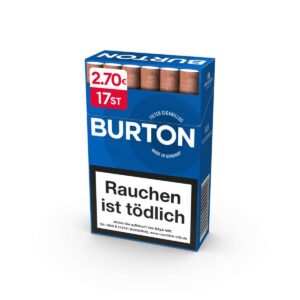 Burton Blue Naturdeckblatt Cigarillos L-Box /17er
