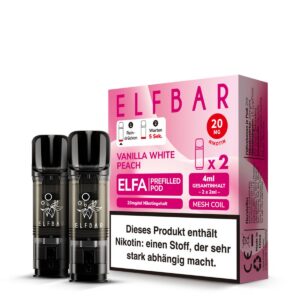 Elfbar Elfa - Pod Vanilla White Peach 20mg /2er Pack