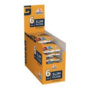 Gizeh Slim Filter Aktivkohle 6mm 20 Beutel à 120Stk
