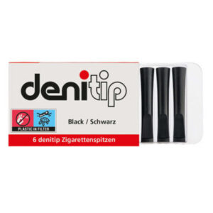 Denitip Zigarettenspitzen Schwarz /6er